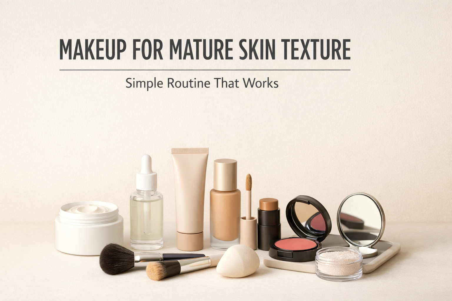 Makeup for Mature Skin Texture: Simple Routine That Works
