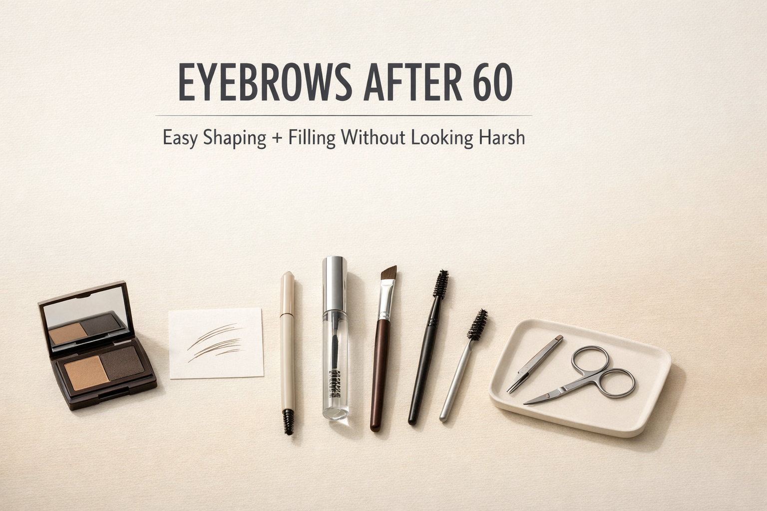 Eyebrows After 60: Easy Shaping + Filling Without Looking Harsh
