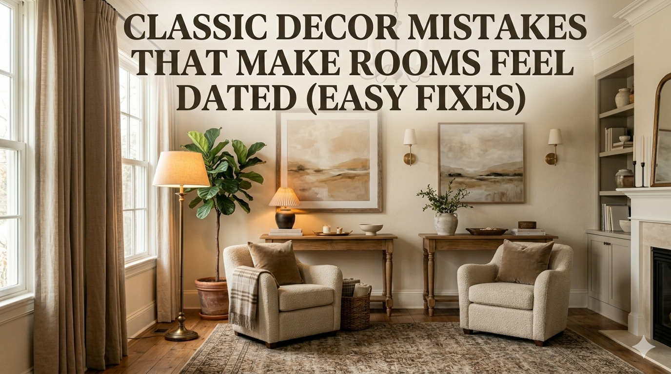 Classic Decor Mistakes That Make Rooms Feel Dated (Easy Fixes)